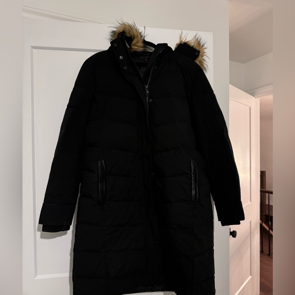 Atelier North Winter Jacket with Fur Hood Trim